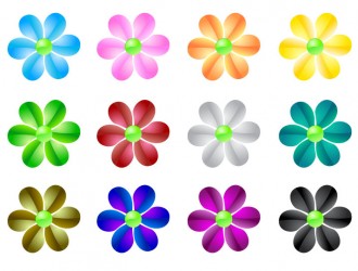 fiori colorati – coloured flowers