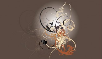 ornamento floreale a spirale – floreal swirly ornament
