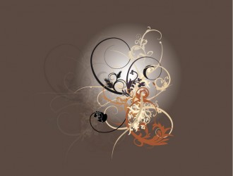 ornamento floreale a spirale – floreal swirly ornament