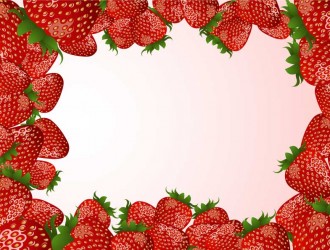 cornice di fragole – strawberries frame