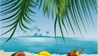 frutta estiva sul mare – summer fruit with sea
