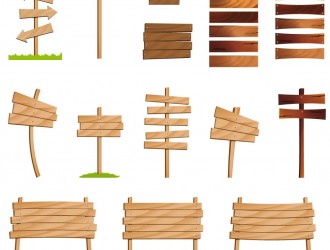 segnali di legno – wood signs