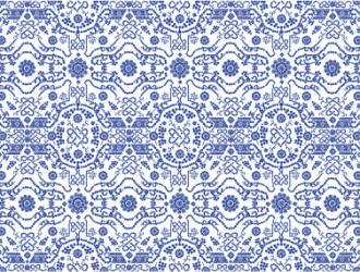 pattern a fiori e puntini – dot flower pattern