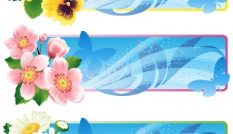 banner floreali – floral banners