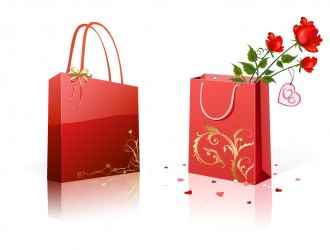 buste regalo con rose – gift bags with roses