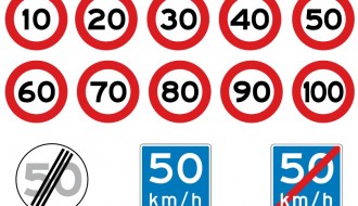 segnali stradali di velocità – speed signs