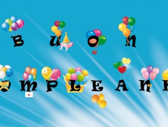 buon compleanno con palloncini – balloons happy birthday