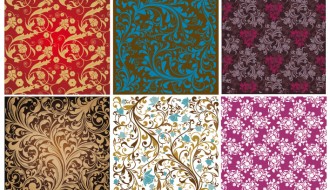 pattern damascati floreari – floral damask pattern