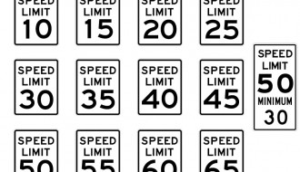 speed limit signs
