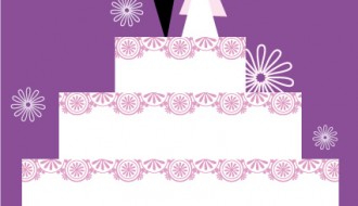 sposini con torta – newlyweds with wedding cake