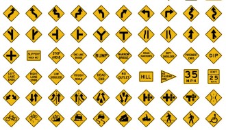 80 segnali stradali – road signals