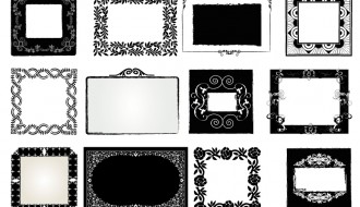 16 cornici decorate – decorated frames