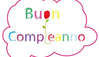 buon compleanno scarabocchio e rosa – scribbling happy birthday and rose