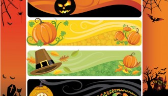 6 banner Halloween