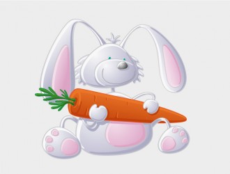 coniglio con carota – rabbit with carrot