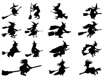15 sagome Befana – witch silhouettes
