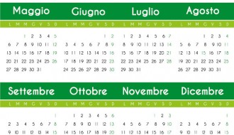 calendario verde – green calendar 2013