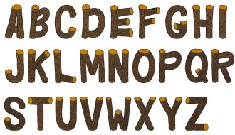 alfabeto legno – wood alphabet