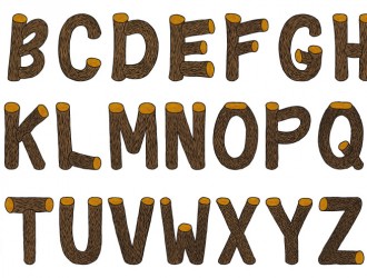 alfabeto legno – wood alphabet