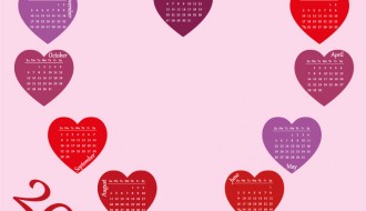 calendario cuori – love calendar 2013