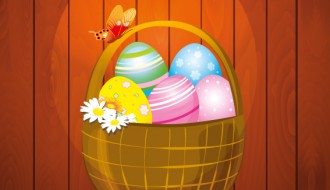 buona Pasqua cesto uova fiori – happy Easter basket flowers eggs