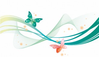 sfondo astratto onde farfalle – abstract wave with butterfly background