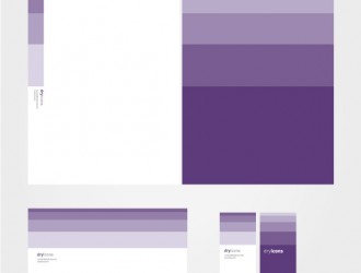 identità aziendale viola – purple corporate identity