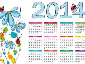 calendario 2014 – flower calendar