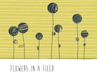 fiori stilizzati – flowers in a field