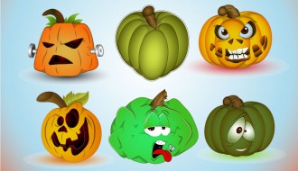 12 Halloween pumkins – zucche