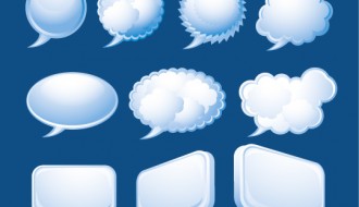 10 nuvolette fumetti – speech bubbles