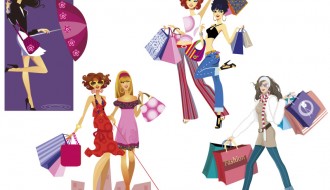6 sagome ragazze – shopping girls