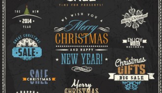 Christmas sale labels – targhette saldi Natale