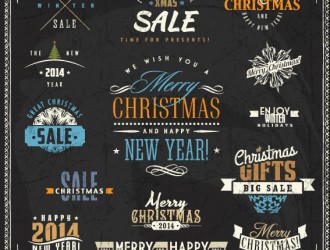 Christmas sale labels – targhette saldi Natale