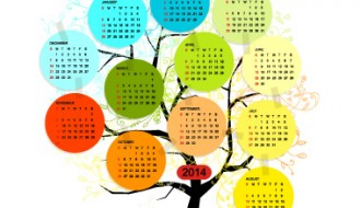 calendar 2014 tree – calendario albero