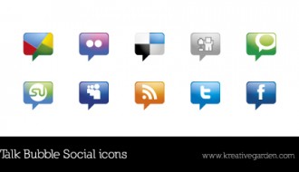 icone social – talk bubble social icons