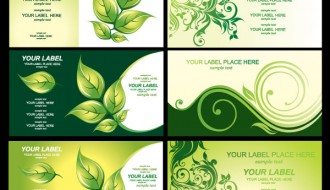 6 biglietti visita eco – green eco business-card