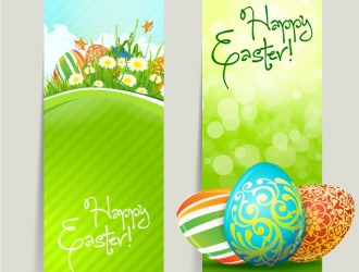 2 banner Pasqua – Easter green banner