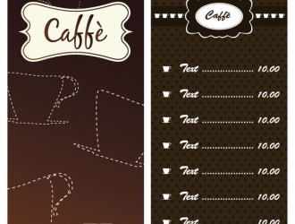 2 menu caffè – 2 coffee menu
