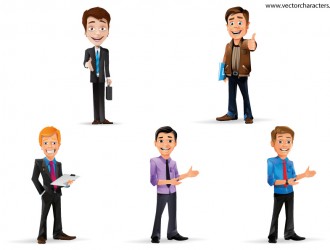 5 uomini affari – 5 business men