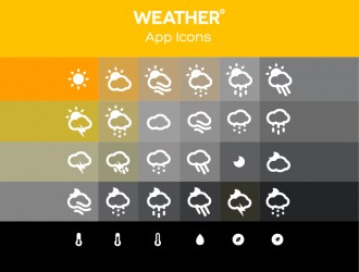30 icone meteo – weather app icons