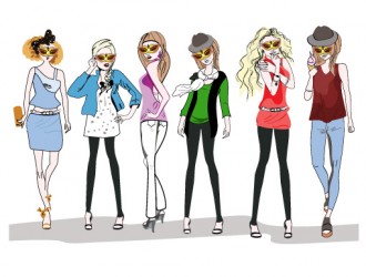 6 sagome ragazze – 6 different fashion girls