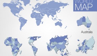mappa mondo continenti – world map