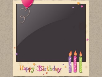 happy birthday photo frame – cornice foto compleanno