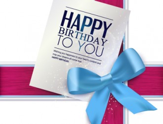 Happy birthday to you card – compleanno fiocco