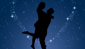 coppia di innamorati – couple love night stars