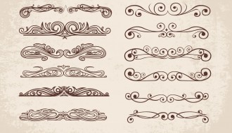 12 divisori ornamentali – swirl ornaments dividers