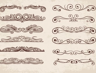 12 divisori ornamentali – swirl ornaments dividers