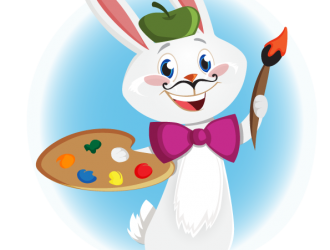 coniglio pittore – bunny artist
