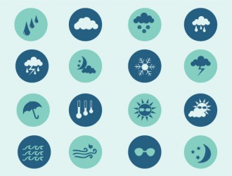 16 icone meteo – weather icons